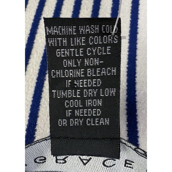 Grace The Perfect Fit Top Womens Shirt Blue White Multi Stripe 3/4 Sleeve 3X NWT - Picture 5 of 6